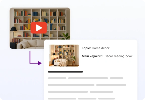 Turn videos into Blog post